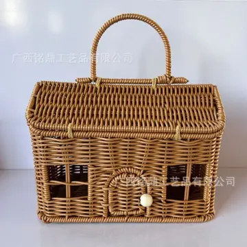 Plain house-shaped basket