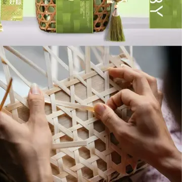 Open-Lattice Long-Handle Basket — Product view 02