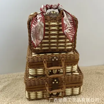 Contrast-Weave Bow-Trimmed Case — Product view 02