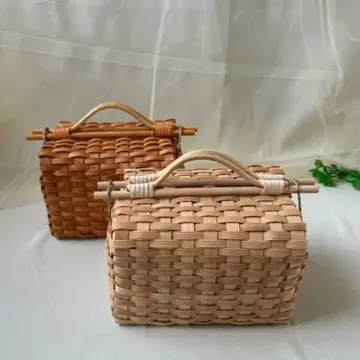 Flat-Woven Rectangular Carry Basket — Product view 01
