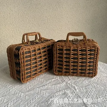 Contrast-Weave Lidded Carry Case — Product view 01
