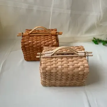 Flat-Woven Rectangular Carry Basket — Product view 02
