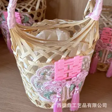 Open-Lattice Cylindrical Favor Basket — Product view 02