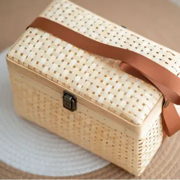Rectangular Lidded Woven Carry Case — Product view 04